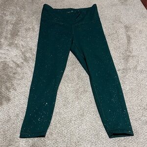 Women’s GAP Green and White Speckled Leggings